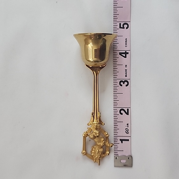 Vintage Diamond Cut Brass Unicorn Novelty Desktop Call Bell - Picture 7 of 10